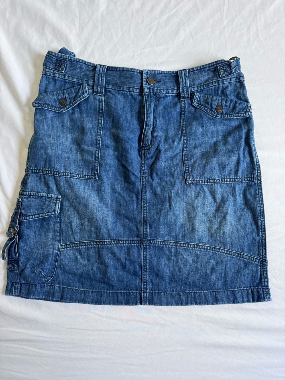 Ralph Lauren Denim Cargo Skirt Medium Wash